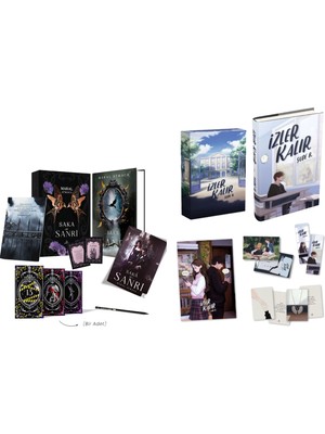 Ephesus Yayınları Saka ve Sanrı Tek Kitaplık Hediyeli Kutu ve Izler Kalır 1 Kutulu Set Ciltli