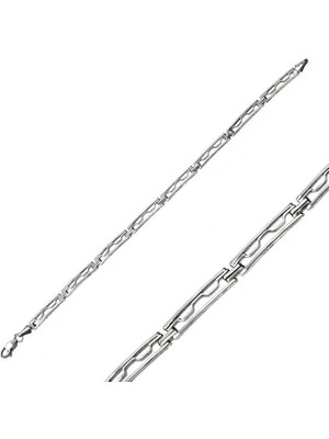 Inure Jewelry Gümüş Oksitli Erkek Bileklik