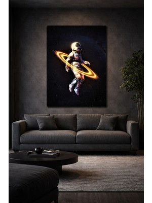 Artease Uzay Boşluğundaki Astronot Kanvas Tablo