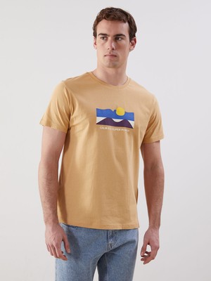 Lc Waikiki Yeni Sezon Bisiklet Yaka Kısa Kollu Baskılı Penye Erkek Tişört