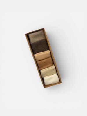 Butik Erkek Bebek Pamuklu Anti Bacterial 6'lı  Çorap  0-3 Ay Kutulu