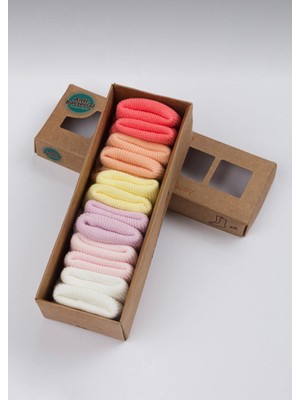 Butik Kız Bebek Pamuklu Anti Bacterial 6'lı  Çorap  0-3 Ay Kutulu