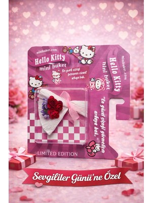 Mini Buket Love Flowers – Yenilenen Tasarım, Sevgiliye Anlamlı Hediye (Aynalı)