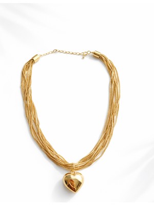 Venüs Design Çelik Kalp Kolye