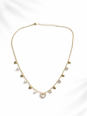 Venüs Design Çelik Kalpli Kolye