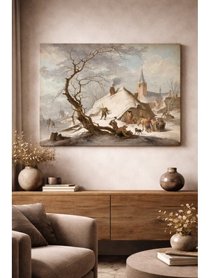 Artease Hendrik Meyer Bir Kış Sahnesi (1787) Kanvas Tablo