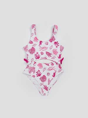 Lc Waikiki Yeni Sezon Hızlı Kuruyan Uv Korumalı Kız Çocuk Mayokini