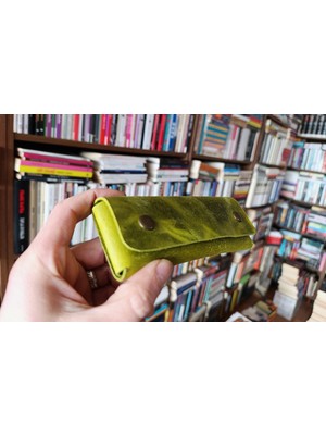 Mahfuz Crazy Gerçek Deri Tamamen El Emeği Özel Kalemleriniz Için Kalemlik Kalemkutu (15.5x6.5 ) NLU271