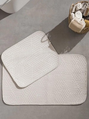 LC Waikiki Geometrik Desenli Banyo Paspası 2 Li  (S6)