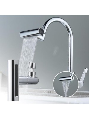 Brf 360 Derece Döner Şelale Musluk Başlığı - 4 Fonksiyonlu Mutfak Batarya Başlığı