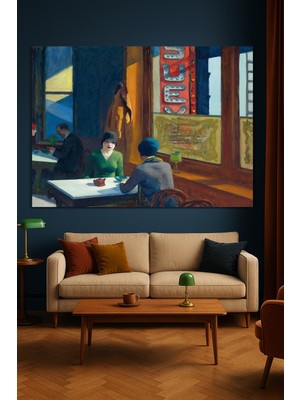 Artease Edward Hopper Chop Suey (1929) Kanvas Tablo