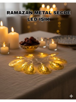 Store Mania Secde Eden Adam Figürlü Ay Tasarımlı Ramazan LED Işık (STORE-MANIA-5938)