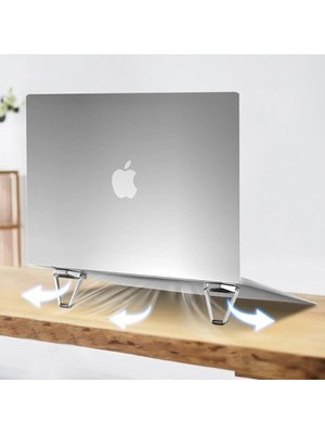 Brf Mini Laptop Standı Masaüstü Laptop Tutucu Laptop Standı Portatif Yapışkanlı Laptop Standı Set