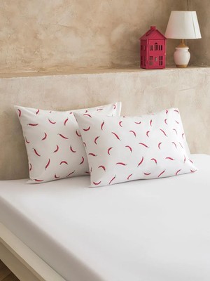 LC Waikiki Karışık Desenli Pamuklu Yastık Kılıfı 2 Li 50X70 cm  (S6)