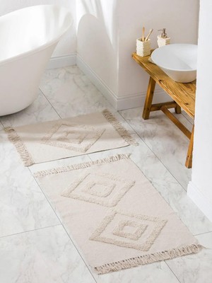 LC Waikiki Desenli Banyo Paspası 2 Li  (S6)