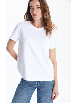 Lc Waikiki Yeni Sezon Bisiklet Yaka Kadın Tişört