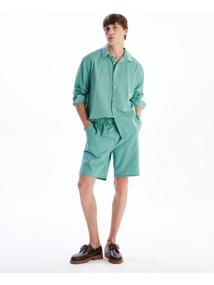 Lc Waikiki Yeni Sezon Rahat Kalıp Keten Karışımlı Erkek Şort