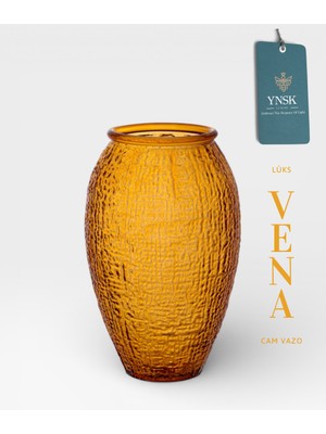 ChaCha Home Vena | Ithal Iskandinav Tarz Cam Vazo 24 cm