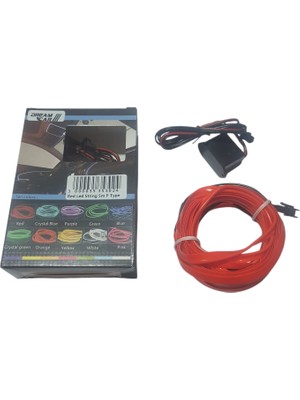 Dreamcar Şerit Turuncu Neon 5mt 12V Kablo Tipi