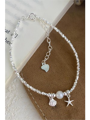 Normadia Deniz Yıldızı ve Istiridye Incili Kadın Bileklik, Şık ve Zarif Tasarım