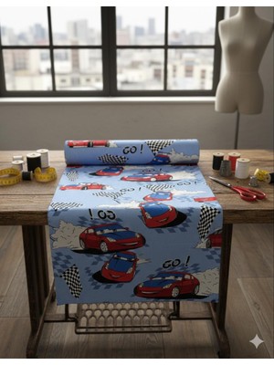 Voddi 1 Metre Baskılı Kumaş | Nevresimlik-Çarşaflık-Astarlık | EN:240 cm Ranforce (1 Metre) %70 Pamuk