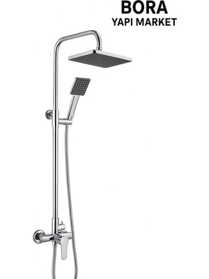 Enc 5 Fonksiyonlu Robot Duş Takımı Krom Sürgülü