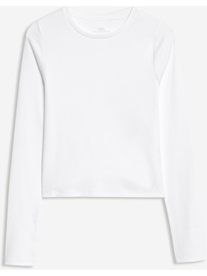 Marks & Spencer Pamuk Karışımlı Düz Fitilli Bluz (6–16 Yaş)