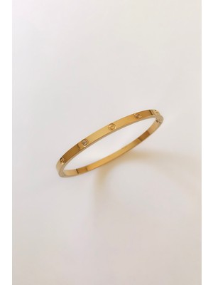 Normadia Şık Taşlı Kadın Çelik Bileklik, Zarif ve Modern Tasarım