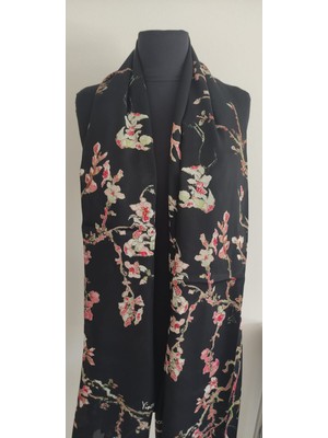 Hera Mağaza Ipek Şal-Van Gogh Badem Ağacı Desenli