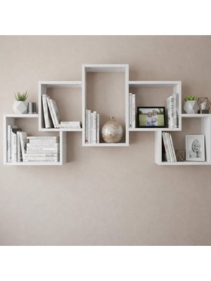 Rafixa Modern Geometrik Duvar Rafı Model 139