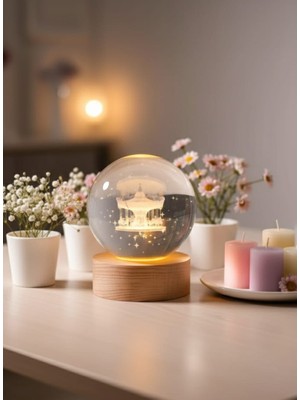 Hayal Çanta Nostaljik Atlıkarınca Kristal Işıklı Küre – Sihirli Bir Dokunuş