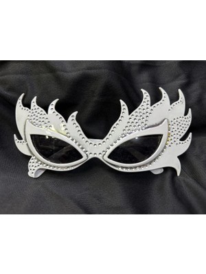 Buğz Taşlı Göz Kamaştıran Gecenin Yıldızı Beyaz Parti Alev Gözlük