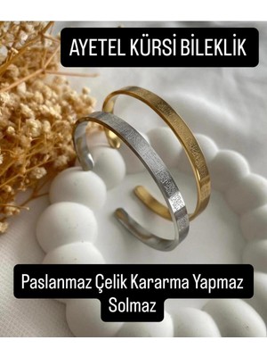 Normadia Kadın ve Erkek Için Paslanmaz Çelik Ayetel Kürsi Bileklik, Şık ve Dayanıklı
