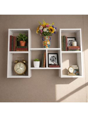 Rafixa Modern Geometrik Duvar Rafı Model 119