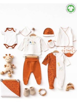 The Nest Kids Earthly Safari Organik 10’lu Organik Pamuklu Sertifikalı Set Hastane Çıkışı