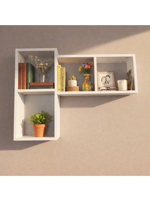 Rafixa Modern Geometrik Duvar Rafı Model 120