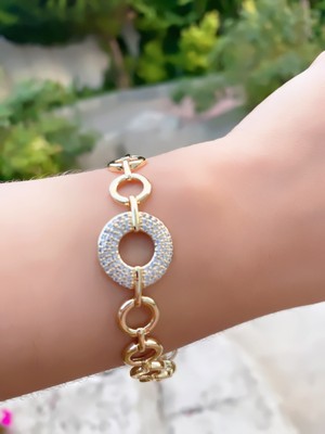 Normadia Şık Çelik Tasarım Bileklik, Parlak ve Dayanıklı Takı