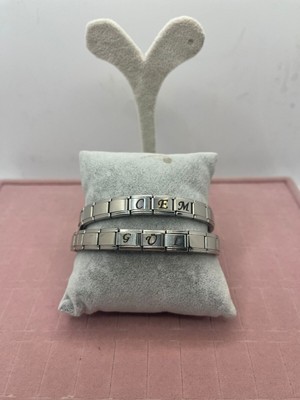 Normadia Italyan Charm Çift Bileklik, Şık ve Zarif Sevgili Takısı