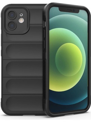 Alem Iphone 12 Kılıf Optimum Silikon - Siyah
