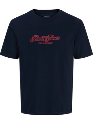 Jack & Jones Erkek Gögüs Logo Baskili Tisört - Catskill
