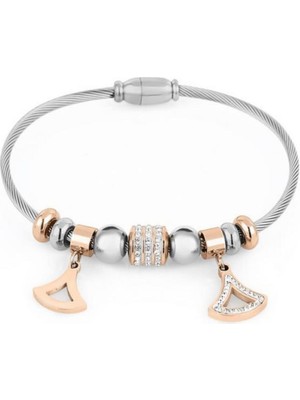 Normadia Şık ve Zarif Metal Bileklik, Günlük ve Özel Günler Için Takılabilir