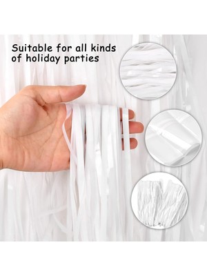 Buğz Soft Beyaz Renk Duvar ve Kapı Perdesi Ithal 100X200 cm