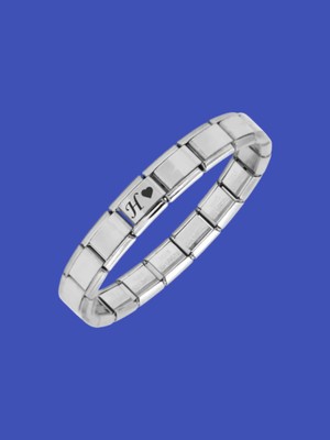 Normadia Şık Çelik Bileklik Kalpli Harfli, Kaliteli ve Uniseks Hediye Kutusunda