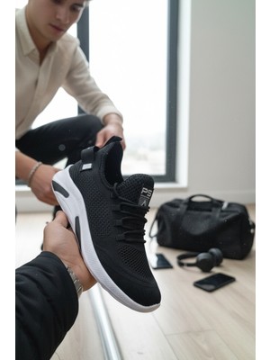 Enoch Ortopedik Bağcıksız Görünümlü Örgülü Sneaker