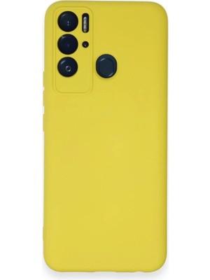 Alem Tecno Pova Neo Kılıf Nano Içi Kadife Silikon - Sarı