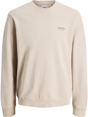 Jack & Jones Erkek Gögüs Minimal Logo Baskili Sweatshirt - Archive