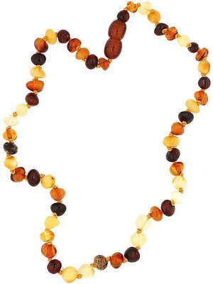 Inure Jewelry Bebek Damla Kehribar Diş Kolye