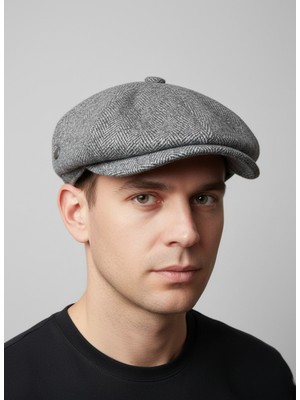 Balkonda Kasket Şapka Yün Karışımlı Unisex