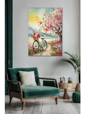 Mushen Studio Mushen Studıo Modern Çiçekli Kanvas Tablo - Duvar Tablosu - Canvas Tablo Duvar Dekorasyonu