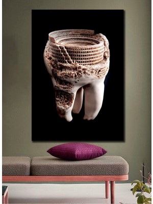 Mushen Studio Mushen Studıo Dent,dental Dekarasyon,ağız ve Diş Sağlığı Polikliniğ,diş, Dekoratif Dişçi,diş Hekimi Kanvas Tablo